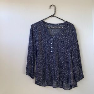 HAVE Flowered Peasant Top